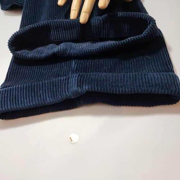 J A Banks VTG Corduroy Pleated Front Navy Blue Size W36/L30 Pants - Picture 9 of 9